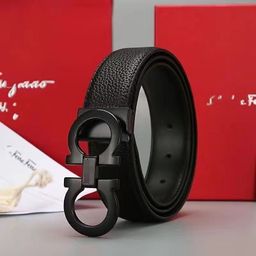 thumbnail for Vendas diretas de fábrica de cintos masculinos boutique, cintos masculinos clássicos de negócios com fivela em forma de oito, cintos casuais de alta qualidade em couro bovino para calças.