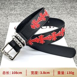 thumbnail for Cinto CH Crowe Holy Sword masculino com rolo oco, cinto feminino Evergreen Vine, cinto de celebridade do mesmo estilo perfurado retrô coração