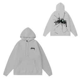thumbnail for The original standard is a daifa tide brand Situ West sweatshirt hooded autumn and winter new letter dice black eight hooded couple suit