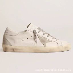 thumbnail for Classic and versatile Korean GG casual dirty shoes men's and women's board shoes are made of old stars to increase the height of dirty dirty cowhide white shoes
