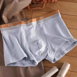 thumbnail for Nuobao roupa íntima masculina de algodão classe a, cueca boxer antibacteriana de algodão puro para meninos, cueca boxer respirável de virilha de algodão puro