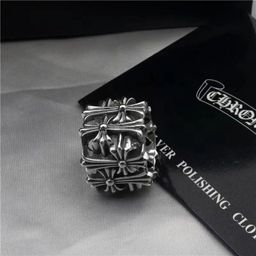 thumbnail for Crow Heart Ring Cross High-End Hip-Hop Punk Couple Style Tomb Eternal Heart Cross-Border Factory Wholesale