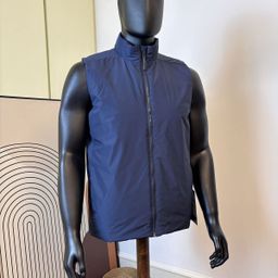 thumbnail for 2025 New Fashionable Warm Men's Autumn and Winter Windproof Plus Cotton Men's and Women's Same Style Stand-Up Collar Casual Cotton Vest Waistcoat Trendy