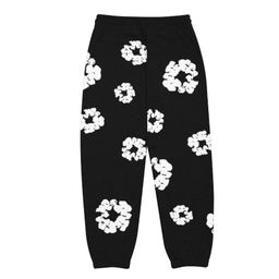 thumbnail for 2004 European and American Cross-border Flower Printing Fashion Brand Same Style Loose Hooded Couple Set Same Style fleece-lined Sweat Pants for Men and Women