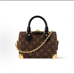 thumbnail for 女士包包欧美speedy Trunk 铆钉女士斜挎天花板全钢五金芯片枕头