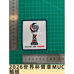 thumbnail for 2026世界杯臂章合集 植绒臂章球衣号字母号码热转印贴图球服球衣