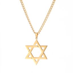 thumbnail for Korean Style Stainless Steel Six-Pointed Star Necklace, Fashionable and Simple Wandering Pendant, Retro Men and Women Couple Hollow Pendant Necklace