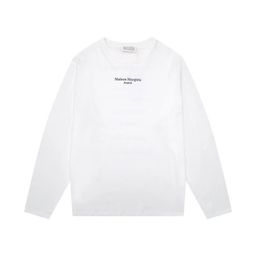 thumbnail for Cross-Border 2025 Early Autumn New Korean Niche Trendy Brand Logo Printed Round Neck Loose Pullover Long-Sleeved T-Shirt for Men and Women