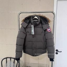 thumbnail for New Model Large Goose Correct Version Large Pocket High-End Couple Parka Thickened Hooded Windproof Warm Jacket for Men and Women