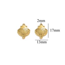 thumbnail for DIY Jewelry Accessories Stainless steel marine series pendant, mermaid shell, sea star bracelet, necklace pendant