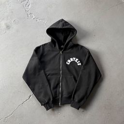 thumbnail for Heavyweight High-Weight Letter Patch Embroidered Hooded Sweatshirt Suit Sweatpants Hip-Hop Street Style Loose Casual Sweatshirt