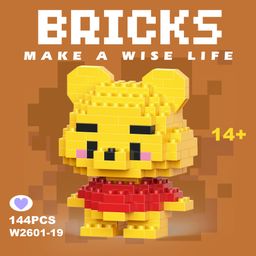 thumbnail for Compatible with Lego micro-particle building blocks Cartoon Doll children&#039;s educational assembled small toy stall pendant gift wholesale