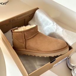 thumbnail for Henan Sangpo snow boots, sheepskin and wool integrated women's autumn and winter new super warm lazy snow shoes winter rain low-top mini