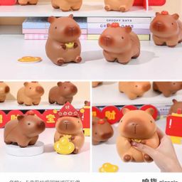 thumbnail for Snap your fingers, new capybara, slow rebound, decompression doll, pinch music, decompression small toy, PU press capybara, vent