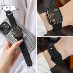 thumbnail for for iwatch strap S10 silicone se apple watch 8 watch strap applewatch sport 7 generation 6s9