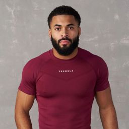 thumbnail for Youngla Men's T-Shirt Sports Fitness Quick-Drying Breathable Stretch Fitness Clothes Jogger Outdoor Running Basketball Clothes