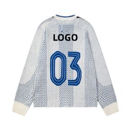 thumbnail for jennie's trendy brand winter new badge letter LOGO retro knitted sweater unisex top