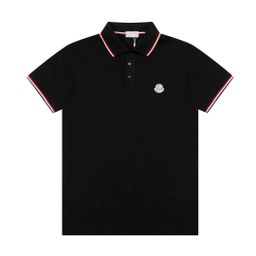 thumbnail for Summer classic red and blue logo pattern short sleeve men's polo shirt T-shirt with lapel half sleeve men's business model