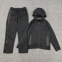 thumbnail for Spring and Autumn 25 New Sports Air Layer Hooded Jacket Jacket Sweatpants 454 and 461