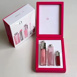 thumbnail for Cross-border Foreign Trade In-Stock Dijia Lip Care Three-Piece Set Full-size 001 Color-Changing Lipstick 3.2g Lip Plumping Sample 6ml