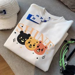 thumbnail for 2025 Summer New Cotton Short-sleeved T-shirt Women&#039;s Korean-style Loose Women&#039;s Clothing Cartoon Printed Half-sleeved Top Base Shirt