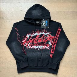 thumbnail for 2026 New Trendy Hellstar Terry Loose Retro American Street Hoodie Sweatshirt with Hellstar Terry Loose Fit American Street Hoodie