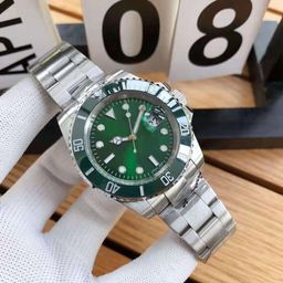 thumbnail for Green black blue foreign trade laborer submariner water ghost solid steel belt luminous waterproof quartz movement watch imported from Japan