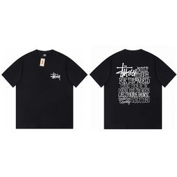 thumbnail for Cross-Border Dropshipping Foreign Trade Wholesale Stussy Printed Short-Sleeve T-Shirt Trendy Brand Stu Casual Loose-Fitting Base Shirt for Men and Women
