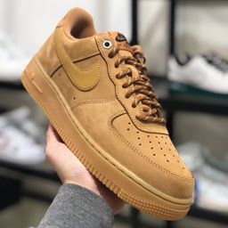 thumbnail for Shoes Pure Original Shoes Suede Air Force One Wheat Color Autumn and Winter Casual Men&#039;s Shoes Women&#039;s Shoes Built-In Air Cushion Shoes
