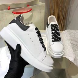thumbnail for Neutral round toe cowhide Korean style women's casual single shoes front lace-up platform shoes with increased high-heeled small white shoes women's shoes