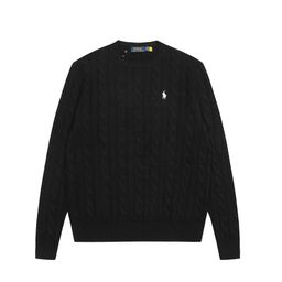 thumbnail for 24 New Cross-Border Ralph Lauren Pullover Solid Color Pony Embroidered Logo Cable Knit Sweater