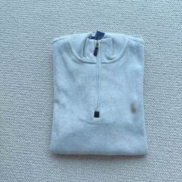 thumbnail for RL Raff Home Casual Business Cross-border Pony Label Colorful Horse Men's Half Zipper Pullover Cotton Knitted Stand Collar Sweatshirt
