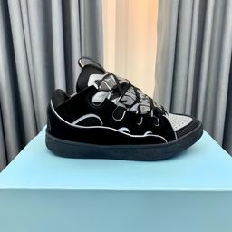 thumbnail for European and American foreign trade site bestsellers: Langjia thick shoelaces, dopamine CURB casual breathable sports shoes, vintage dad shoes