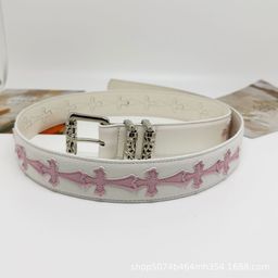 thumbnail for CH Cross Colored Crow Belt Classic Belt Men's and Women's Jeans Belt Vintage Fashion Belt Trendy Trouser Belt