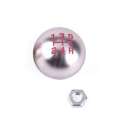 thumbnail for Cross-Border Car Modification Accessories Aluminum Alloy Titanium Color Round Gear Knob Wave Stick Head Gear Shift Head Suitable for Honda