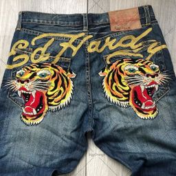 thumbnail for Calça jeans masculina estilo europeu e americano para e-commerce transfronteiriço, estilo Y2K, hip-hop, reta, retrô, folgada e de perna larga.