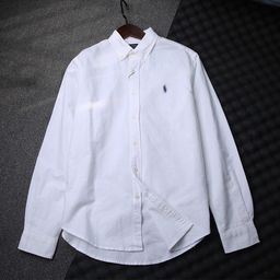 thumbnail for Cross Border Export Orders Men's Spring and Autumn High Quality Oxford Textile Casual Long Sleeve Shirt Pony Embroidery Shirt Tide