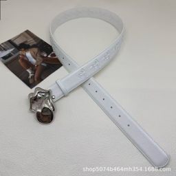 thumbnail for CH Cross Colored Crow Belt Classic Belt Men's and Women's Jeans Belt Vintage Fashion Belt Trendy Trouser Belt