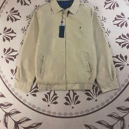 thumbnail for RL Ruff Pony Label Veteran Cadre Snowfleece Lapel Executive Zipper Jacket Men's Fall Winter Embroidered Jacket