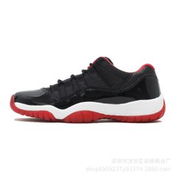 thumbnail for AJ11康扣大魔王满天星高低帮鞋乔11黑红男女篮球跑步鞋莆田鞋外贸