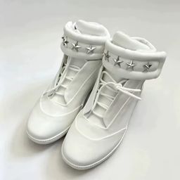thumbnail for 小众复古亚文化五角星铆钉高帮鞋美式街头高街机能风厚底增高情侣