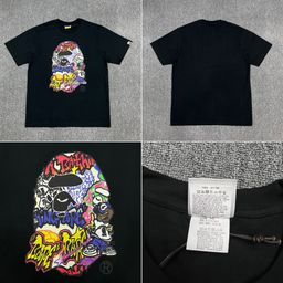 thumbnail for Trendy Brand BAPE Co-branded Half-sleeved TEE Top Unisex Camouflage High-grade Loose Short-sleeved T-shirt