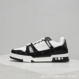 thumbnail for 莆田纯原驴家鞋Trainer1代小胖丁印花牛仔蓝厚底休闲百搭运动板鞋