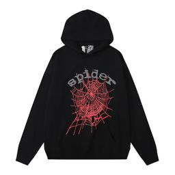 thumbnail for Beautiful Trendy Men's and Women's 555555 Spider Web Foam Printing Hip-Hop Loose Heavy Loose Trap Hooded Sweat suit