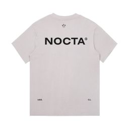 thumbnail for 25Ss Export Spring and Summer Joint Nocta Men&#039;s and Women&#039;s Short-Sleeved T-Shirts 100% Cotton Round Neck Loose Outdoor Tops