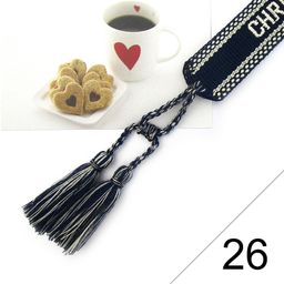 thumbnail for Embroidered letters bohemian braided rope chain handmade bracelet fringed bracelet couple hand ornament tennis bracelet