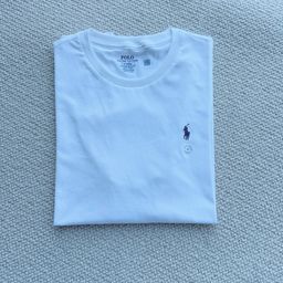 thumbnail for Cross-Border Supply Polo Ralph Lauren Rl Short-Sleeved T-Shirt Men's Couple Solid Color Pony Logo Summer Round Neck