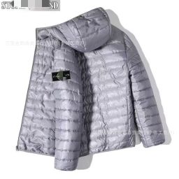 thumbnail for Cross-Border Island Brand New Model Unisex Lightweight Sports Casual Cotton Jacket Trendy Brand Hooded Warm Windproof Lightweight Coat