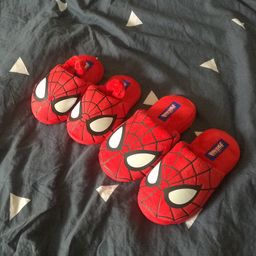 thumbnail for Los niños de padres e hijos Zapatillas de algodón Spider-Man primavera y otoño grandes Niños Bebé lindo hogar cálido antideslizante niño pequeño invierno