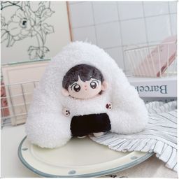 thumbnail for 10cm doll clothes 15cm cotton doll clothes jumpsuits, hats, plush dolls, dolls, dress-ups, Christmas
